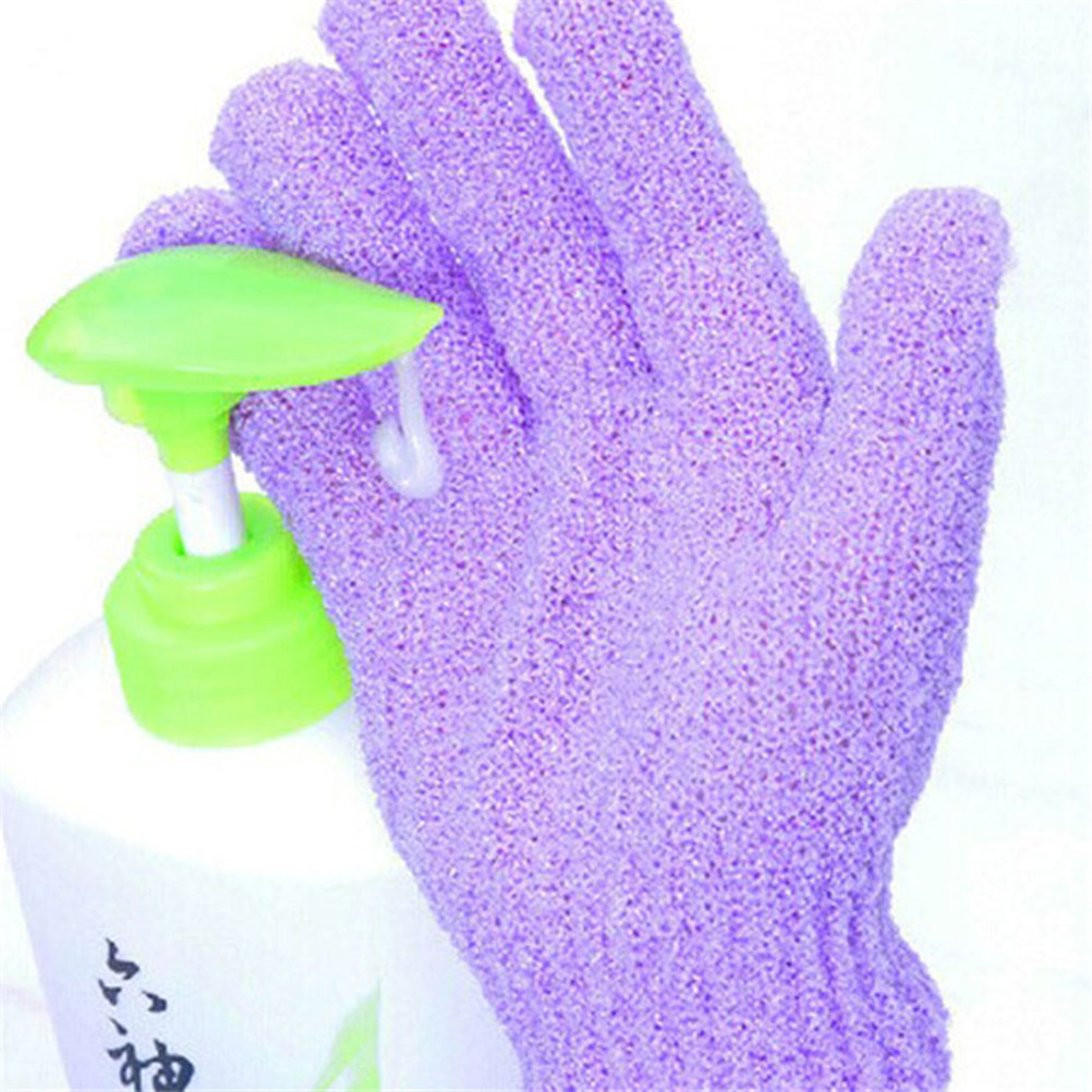 Exfoliating Scrub Mens - ถุงมือขัดผิวอาบน้ำ 2 ชิ้น สำหรับผู้ชาย ผู้หญิง และเด็ก