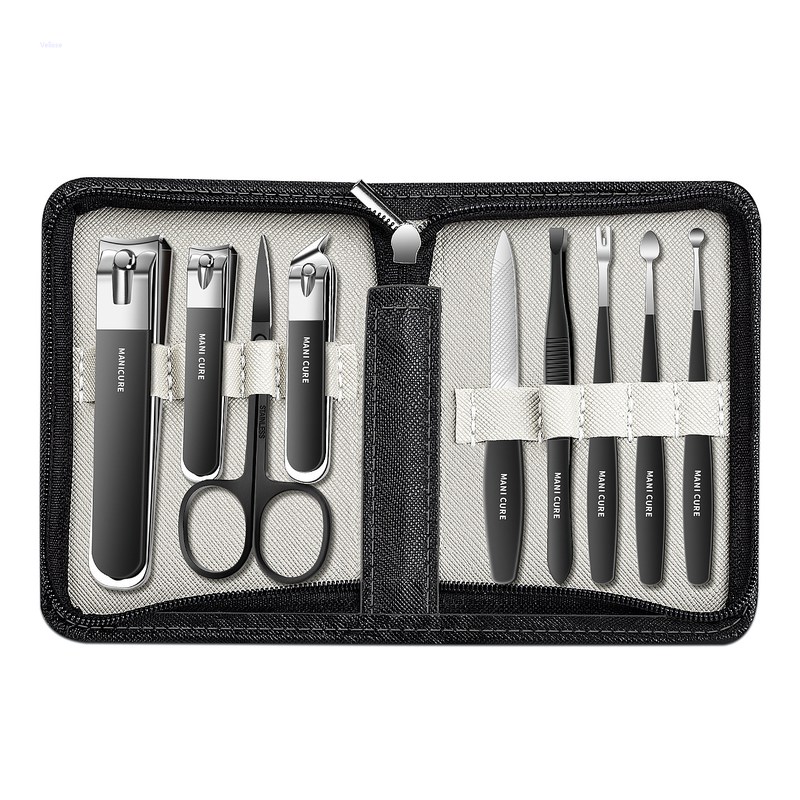 Mens Grooming Kit Gift Set - ชุดกรรไกรตัดเล็บสแตนเลสสำหรับทำเล็บมือและเล็บเท้าที่บ้าน ชุดอุปกรณ์สำหรับผู้ชายและผู้หญิง ชุดของขวัญดูแลเล็บระดับพรีเมียมในกล่อง