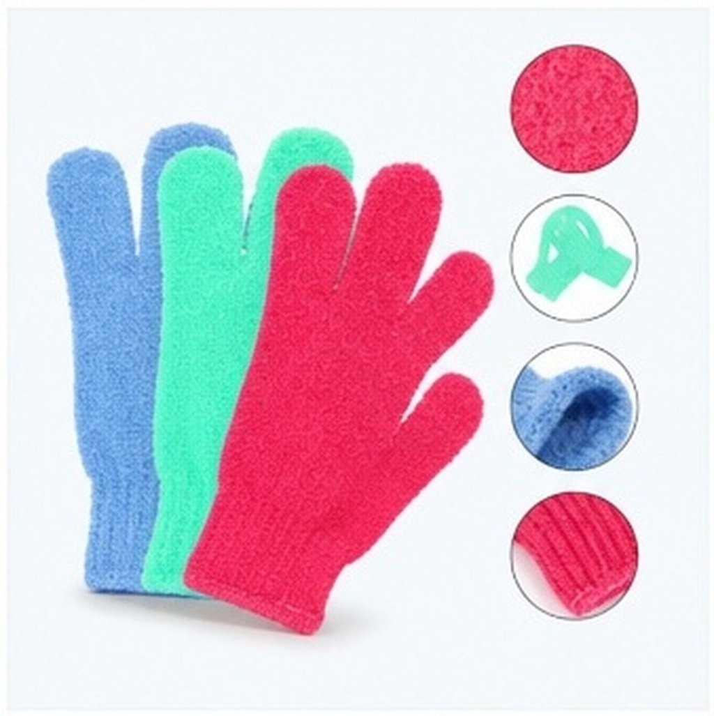 Exfoliating Scrub Mens - 14 ชิ้น ถุงมืออาบน้ำสำหรับเด็ก ถุงมือขัดผิว ถุงมือขัดตัว ถุงมือนวดหลัง