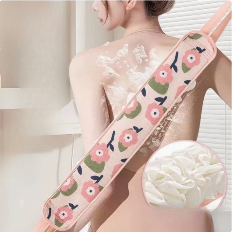Exfoliating Scrub Mens - ผ้าขัดหลังแบบ 2in1 สำหรับอาบน้ำ 3 สี สายรัดขัดผิว