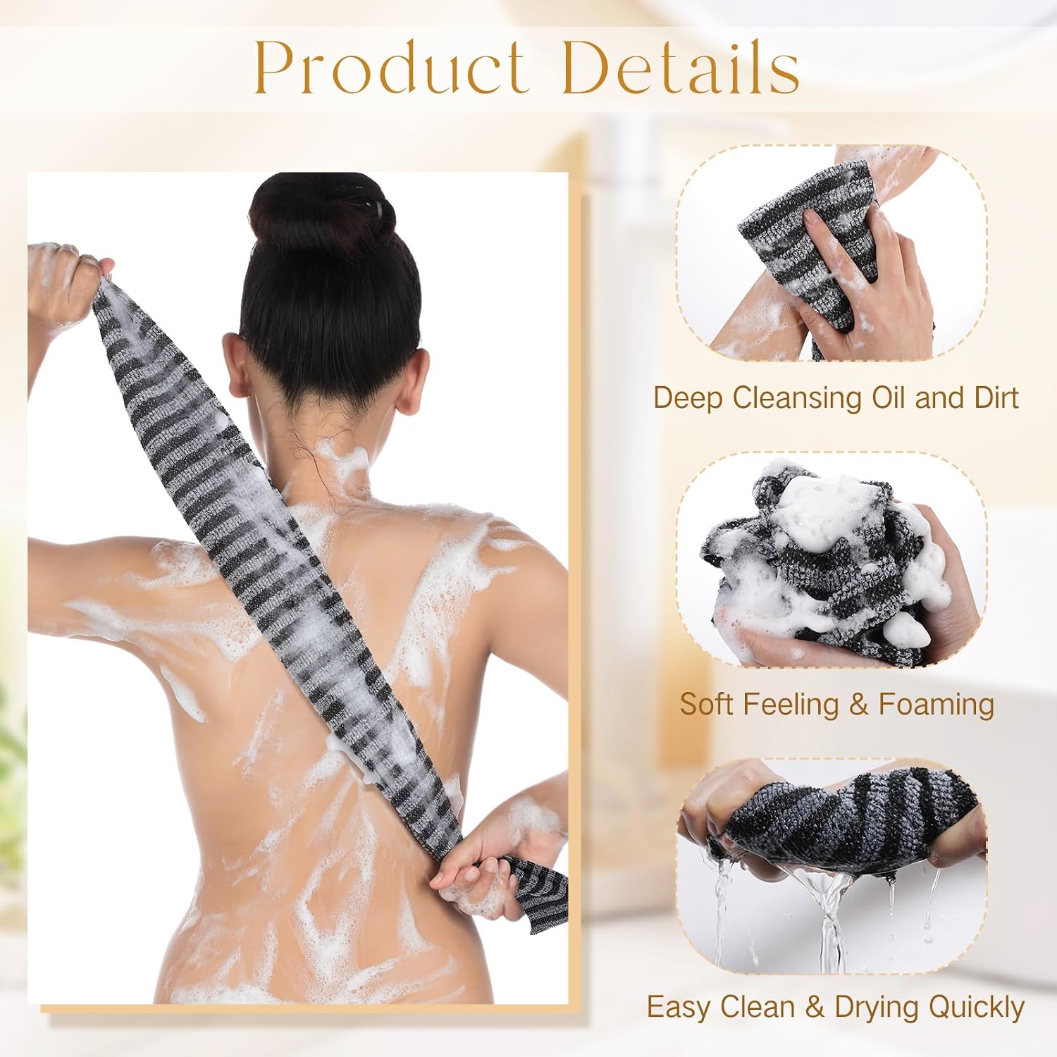 ผ้าขัดตัวไนลอนญี่ปุ่น สำหรับขั - Exfoliating Scrub Mens บทวิจารณ์และราคา