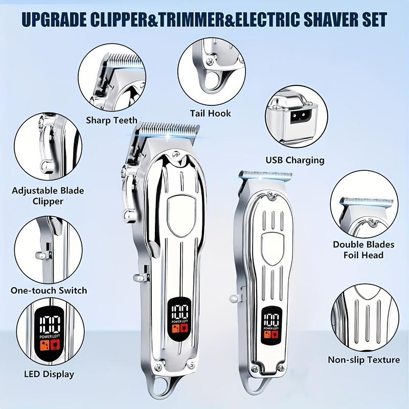 ชุดเครื่องตัดผมแบบชาร์จ USB —  - Mens Grooming Kit Gift Set บทวิจารณ์และราคา